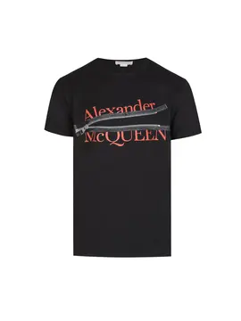 Alexander Mcqueen Black Zip T-Shirt | The DeLaMode