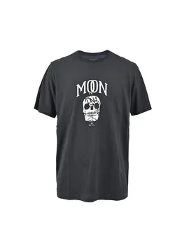 Ps Paul Smith Moon Print With Skull Black T-Shirt | The DeLaMode