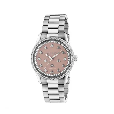 Gucci G-Timeless Automatic Pink Elegance Femme | The DeLaMode