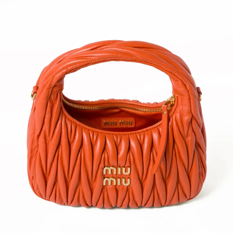 Miu Miu Matelassé Nappa Leather Hobo Bag | The DeLaMode